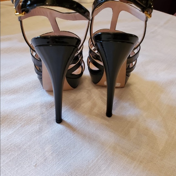 MIU MIU black patent leather caged platform - Picture 7 of 8